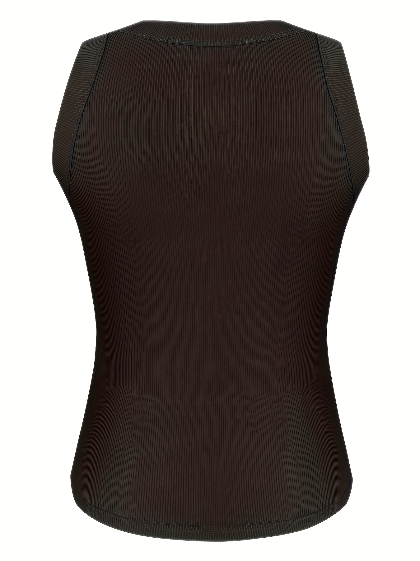 ribbed tank top sleeveless summer casual top womens clothing details 11