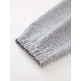 Men's Fashion Trendy Letter Print Lapel Collar Long Sleeve Casual Sports Sweatshirtï¼ŒSuitable For Outdoor Sports